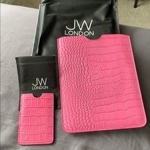 LW London iPad and iPhone leather case